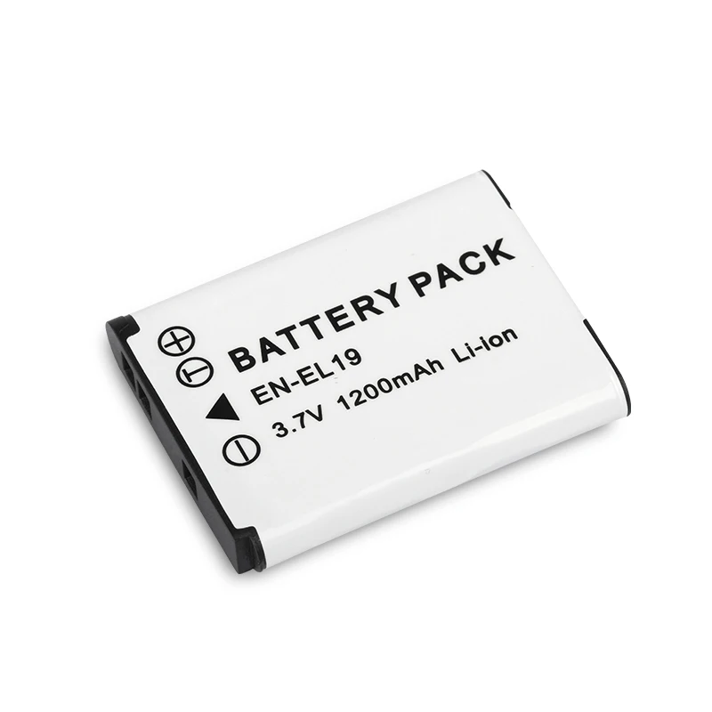 Dinto 1200 мА/ч 3 7 V EN EL19 ENEL19 RU замена цифровой Камера Батарея пакет для Nikon S2500 S3100 S4100 S2750