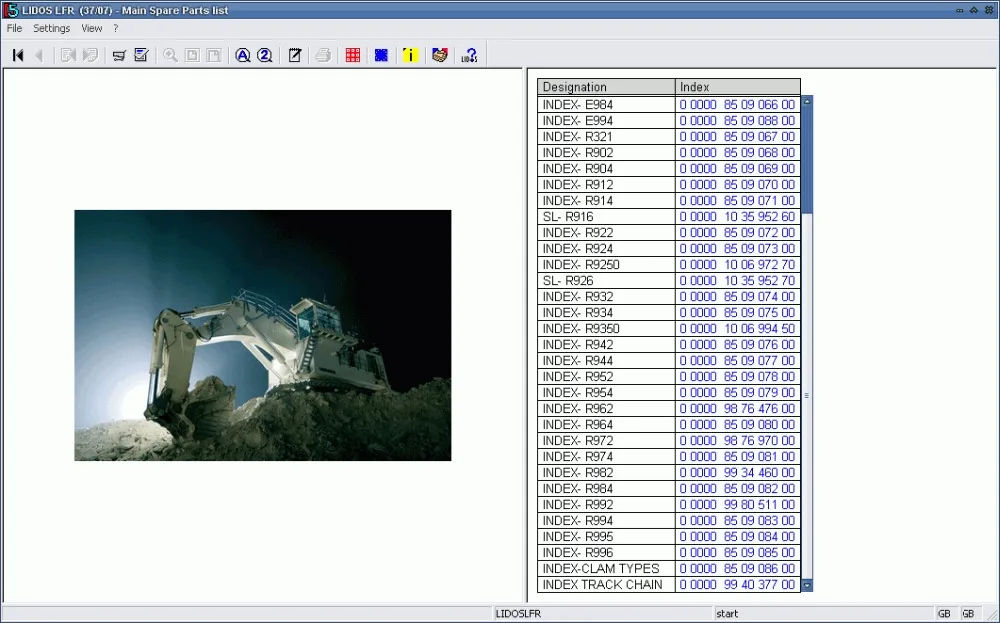 Полный комплект из всех частей и сервисного обслуживания либхер Lidos 2021