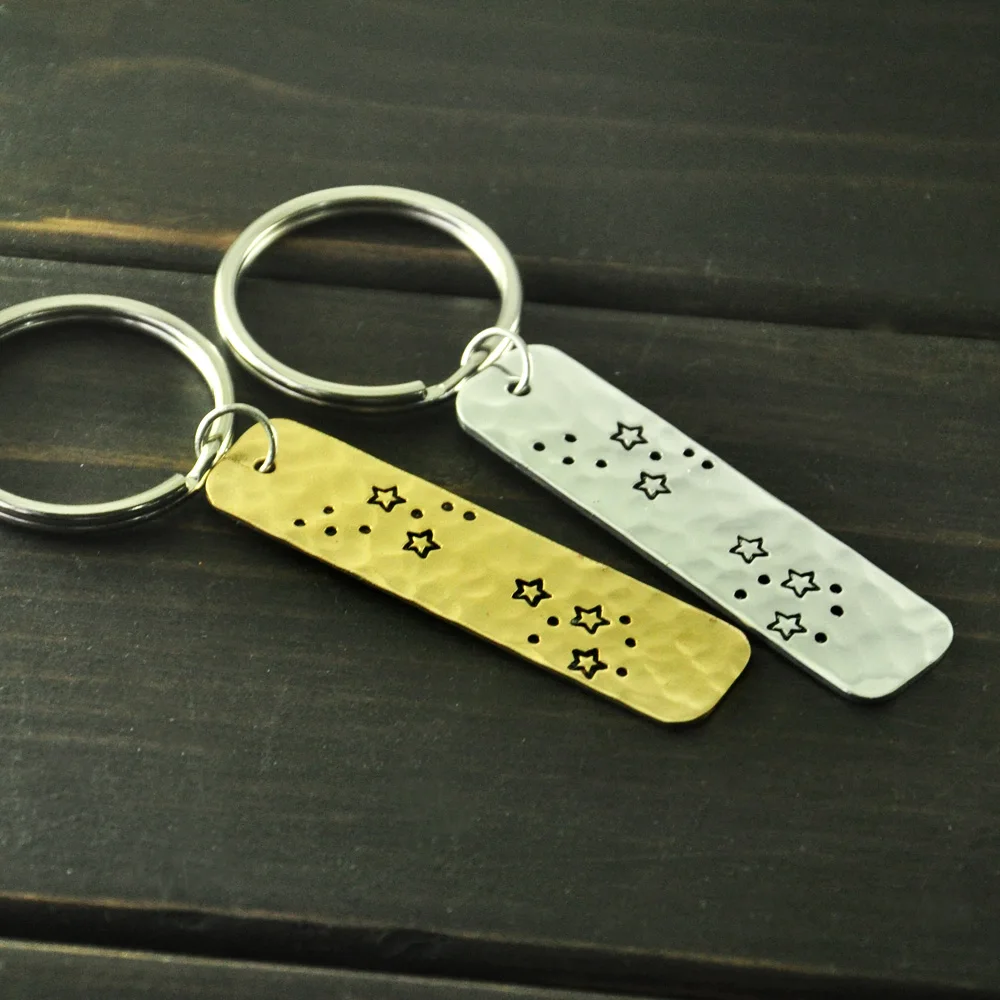 Персонализированный Созвездие рыб брелок значок с рыбами подарок на день