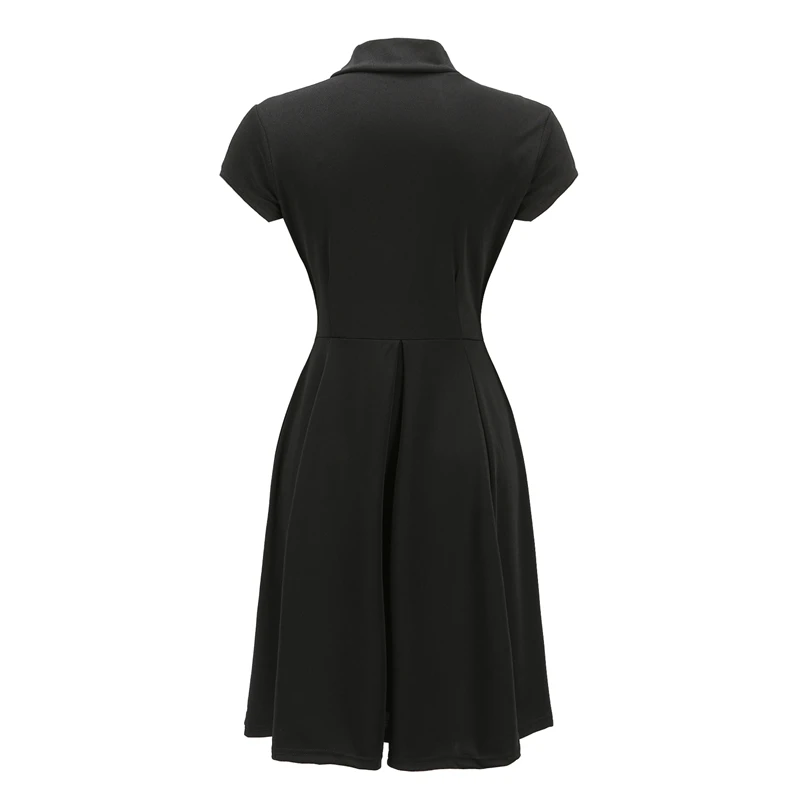 С v-образным вырезом плиссированное платье с высокой талией платье-стретч 2019