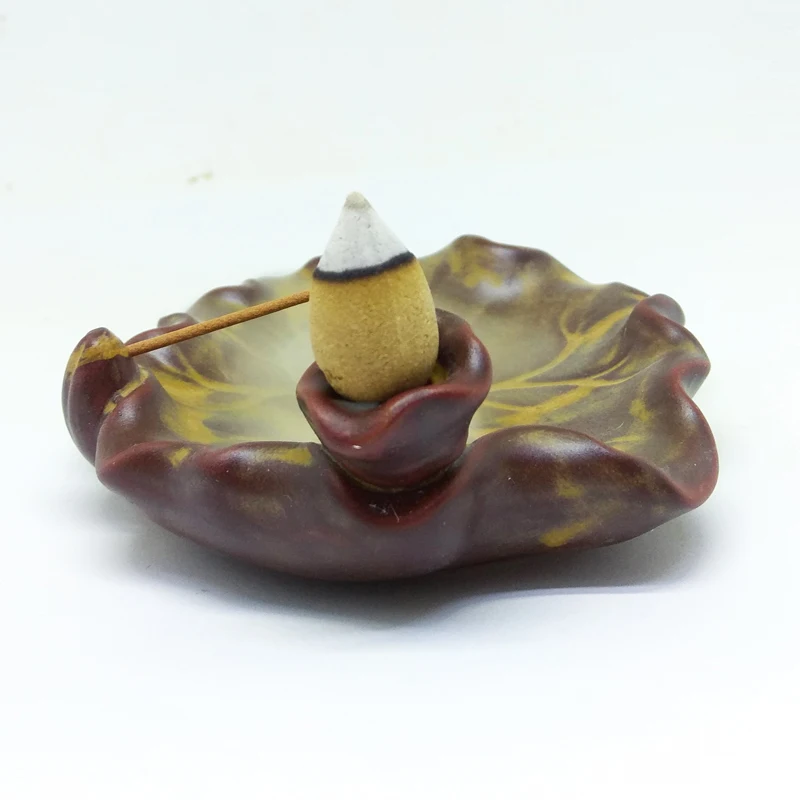 Новый керамический Лотос горелка для дыма подставка благовоний конусная