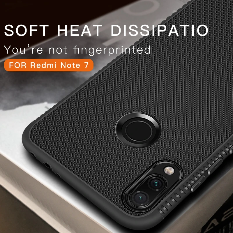 Silicone Carbon Fiber Cases For Xiaomi Mi A2 Lite Soft TPU Phone Case Redmi 6 Pro 6A Note Note7 5A Prime | Мобильные телефоны и