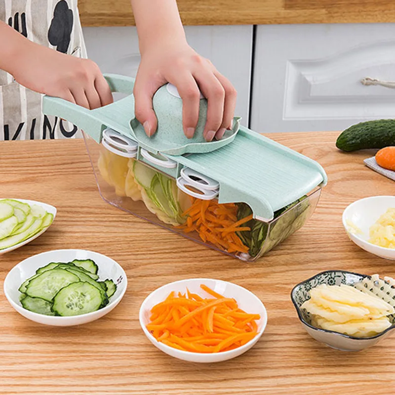 

1Set High Vegetable Cutter with Steel Blade Mandoline Slicer Potato Peeler Carrot Grater Vegetable Slicer Kitchen Accessories