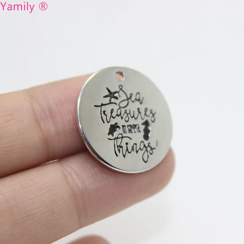 

8 шт.-22 мм, новая серия «Сокровища в прочих вещах», очаровательные морские сокровища, подвески pj2709