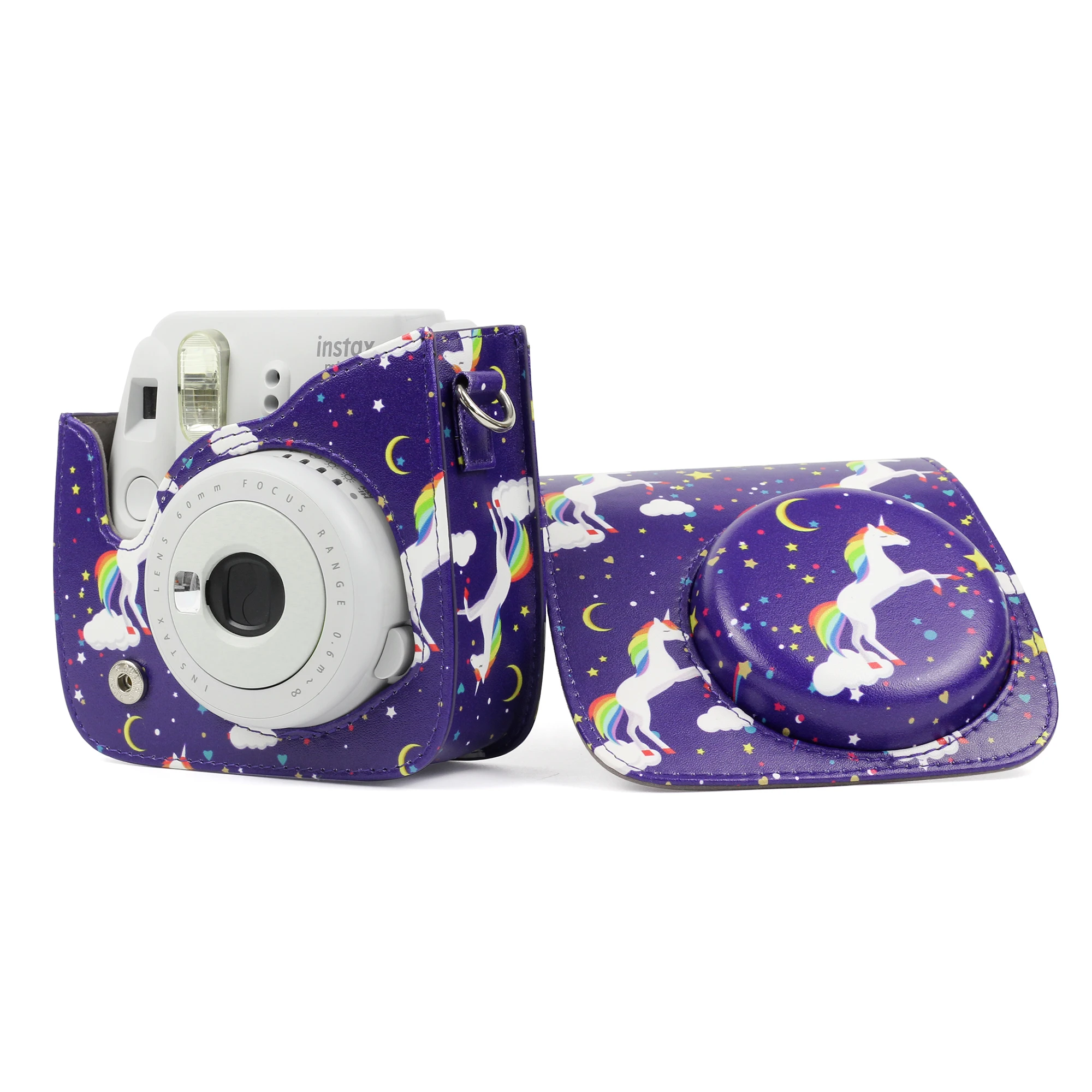 Fujifilm Instax Mini 9 8 аксессуары для камеры единороги искусственная кожа мгновенная камера сумка на плечо защитный чехол сумка