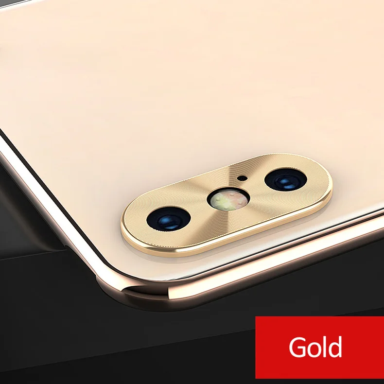 Роскошный защитный чехол для объектива камеры Apple iPhone X XS металлический задней с