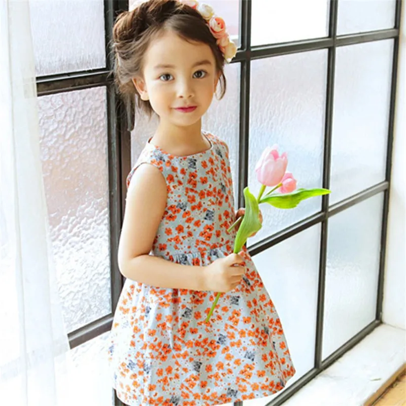 Hot Sale Summertime Baby Girls Dresses Fashion Casual Children's Clothes dress backless Girl's slip Kids wear | Детская одежда