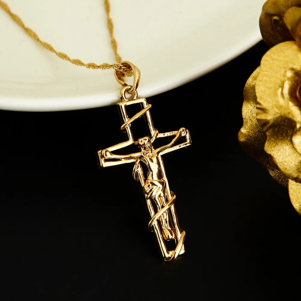 Женское и мужское ожерелье с подвеской крестом|pendants wholesale|crucifix jesuscrucifix cross pendant |