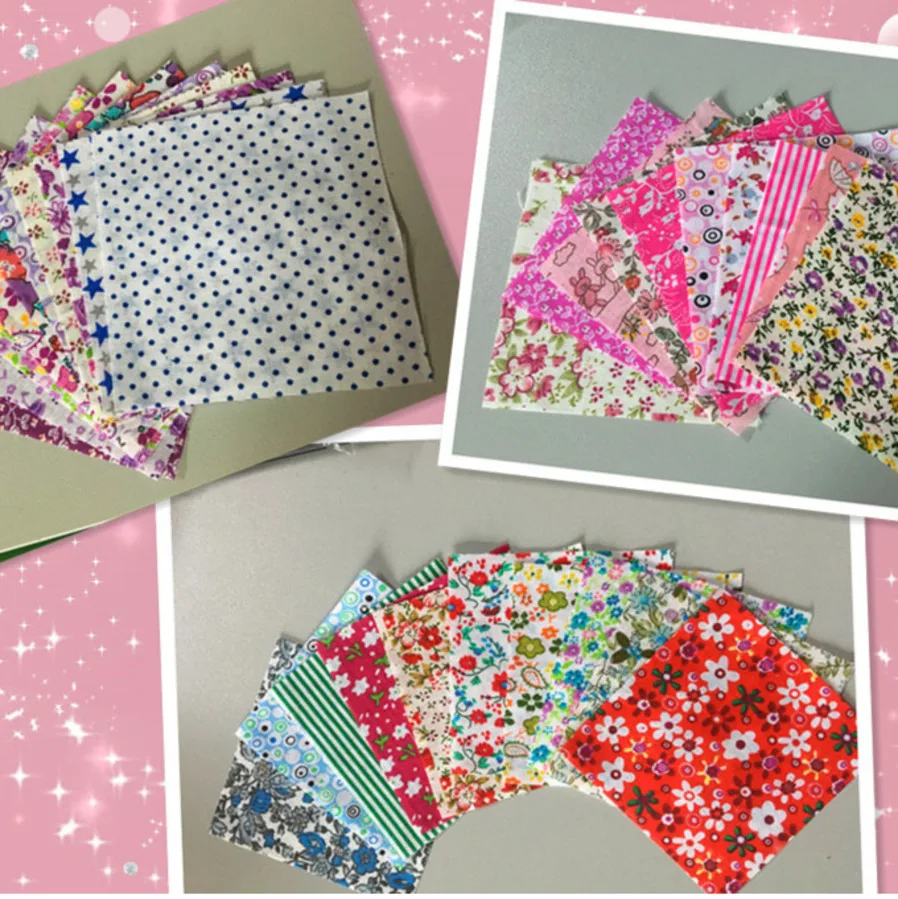 Booksew Telas лоскутное Algodon Tissu материал хлопок ткань для кукол очаровательные пакеты 50 шт./лот 10 см x 10 см DIY без повтора ткань