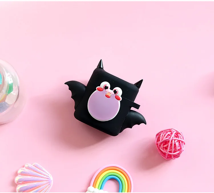 black Милый Бэтмен наушники силиконовый чехол для Honor FlyPods/Honor FlyPods Pro/huawei FreeBuds 2 Pro зарядный ящик защитный чехол - Цвет: black