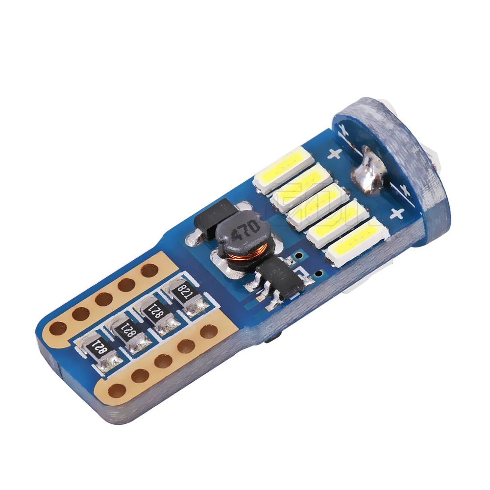 100 шт. W5W T10 15SMD 4014 led canbus без ошибок светодиодный светильник для багажника