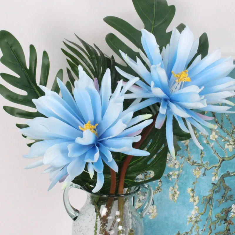 High Quality Epiphyllum DIY Silk Artificial Flower Valentine's Day Romantic Bouquet Wedding Living Room Home Decorative Flowersr | Дом и