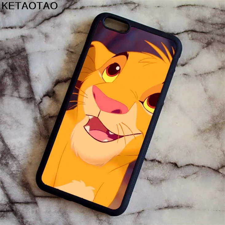 KETAOTAO нет проблем Король Лев чехол для телефона s iPhone 4S 5S 6 6S 7 8 X PLUS samsung Мягкий ТПУ