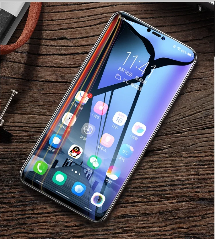 9D полное покрытие гидрогелевые мягкие пленка для Vivo Z1 Z1i X21 Y85 V9 Экран протектор для естественных X23 V11i X21S IQOO Nex2 V15 PRO(не Стекло
