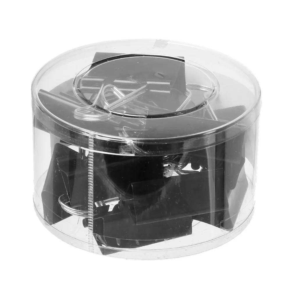 

Office Binder Clips Iron Office Learning School Supplies Stationery Binding Black 8x 5cm, Approx 12 PCs