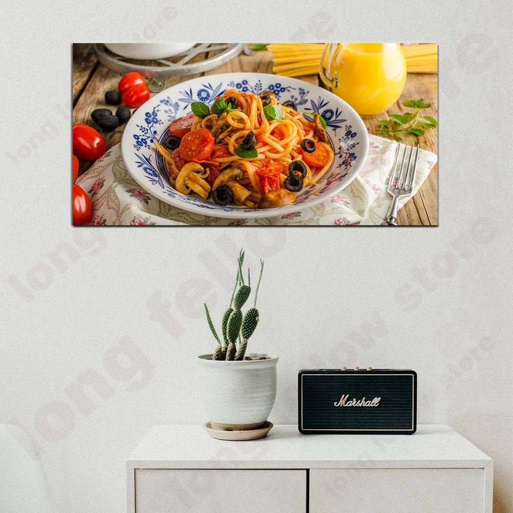 Рамка с изображением пасты вкусная кухня домашний декор свежая еда натюрморт