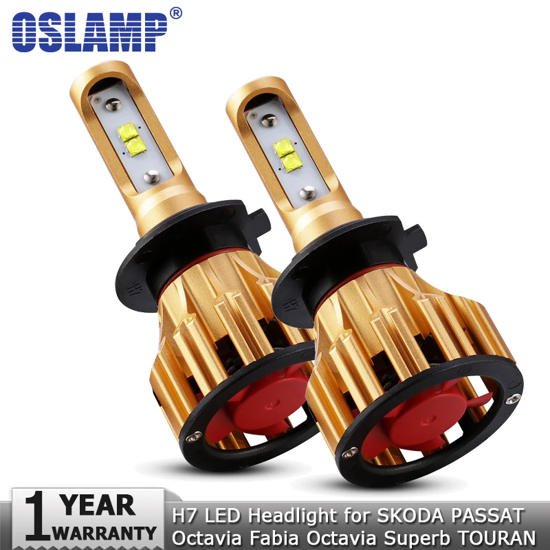 Oslamp H7 светодиодный фары для автомобиля 70 Вт 7000LM автомобильный светодиод SMD
