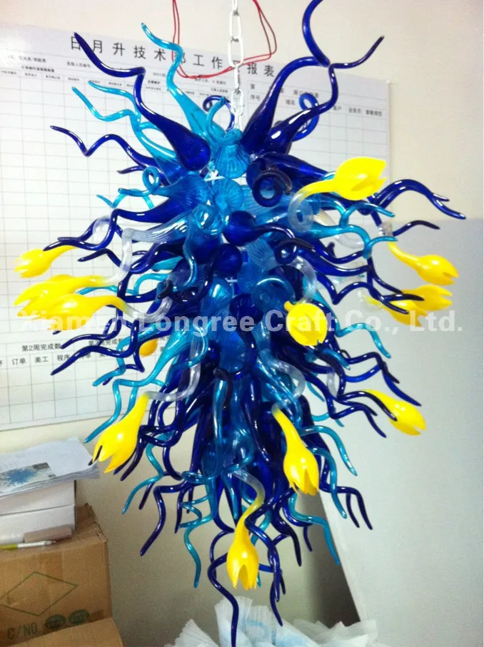 

New House Item Blown Glass Style Art Decor Hanging Chandelier for Livingroom