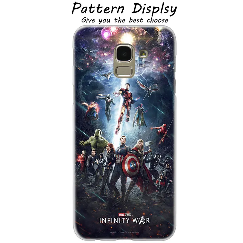 06 MLLSE Marvel Superheroes The Avengers Case Cover for Samsung Galaxy J2 J4 CORE J3 J5 J7 EU J8 J6 J4 Plus J7 Prime - Цвет: 06