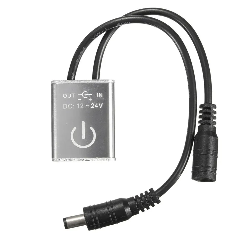 DC12V/24 V Щепка мини светодиодный диммер сенсорный выключатель для одного Цвет Светодиодные ленты свет лампы 36 Вт/12 V, 72 Вт/24 V