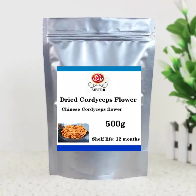 500g Натуральный органический Кордицепс китайский цветок, кордицепс Китайский цветочный суп питательная грибковая еда, хорошее качество - Цвет: 500g