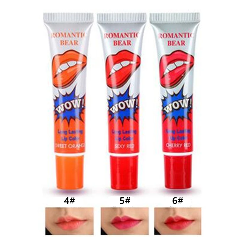 Романтичный медведь слеза блеск для губ Batom Матовая жидкая губная помада оттенок