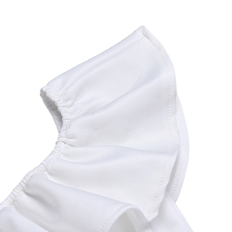 Модный комплект из 2 предметов топ на бретелях с оборками и открытыми плечами +