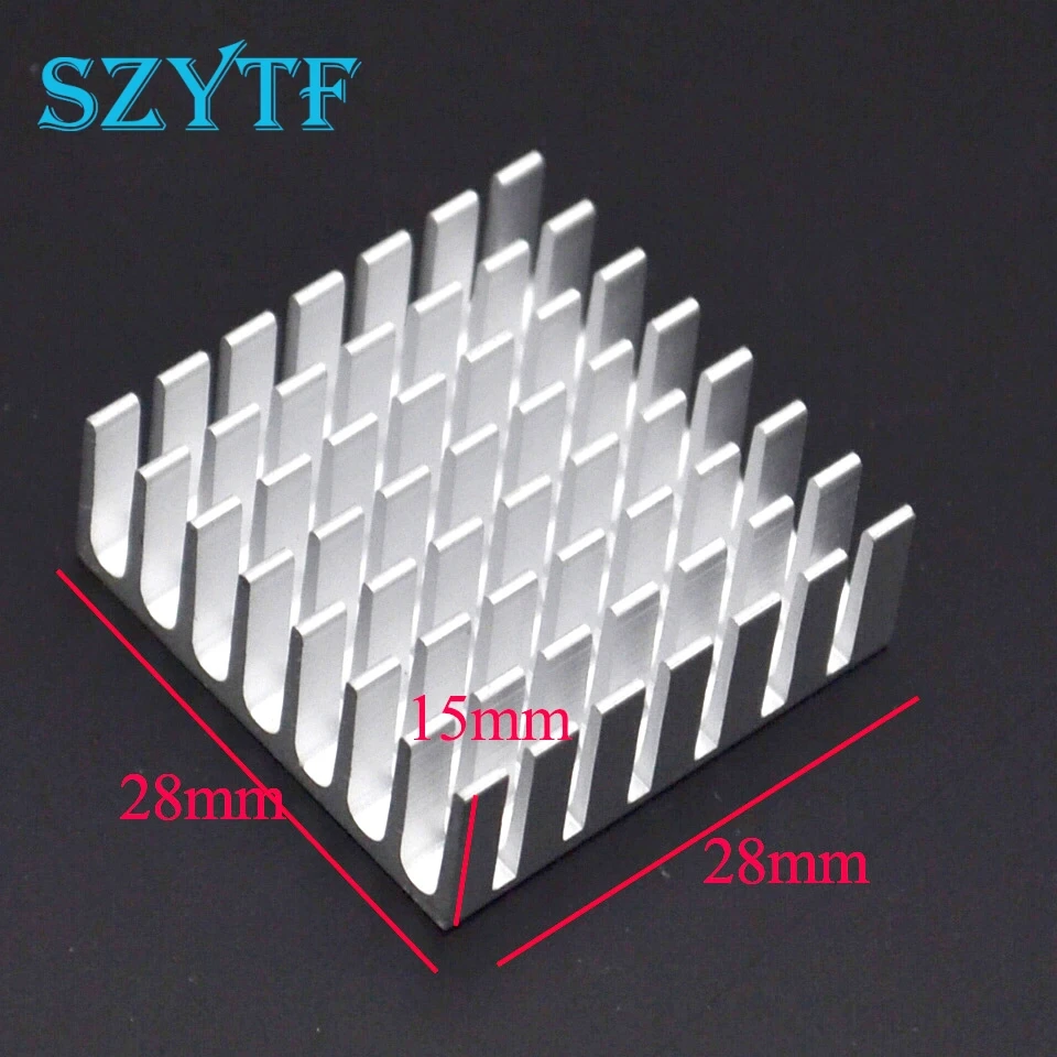 

20pcs Heat sink 28*28*15MM (silver slot) high-quality heat sink thick substrate