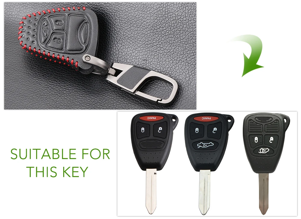 Пульт дистанционного управления 3 кнопки кожаный чехол для автомобильного ключа