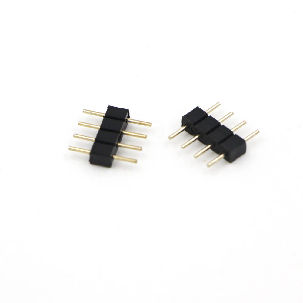 20 шт 4pin RGB Разъем 4 pin 5pin игла Мужской адаптер разъем DIY solderless для светодиодный RGBW 5050