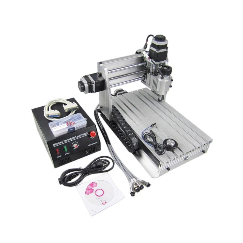 Мини гравировальный станок с ЧПУ 3020T DJ 300*200 мм рабочая зона фрезерный Бесплатная