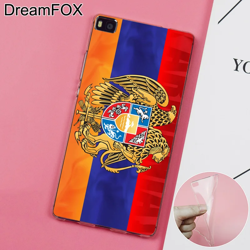 DREAMFOX K021 Armenian Symbols Logo Soft TPU Silicone Case Cover For Huawei P8 P9 P10 Lite Plus 2017 Honor 8 Pro 9 6X |