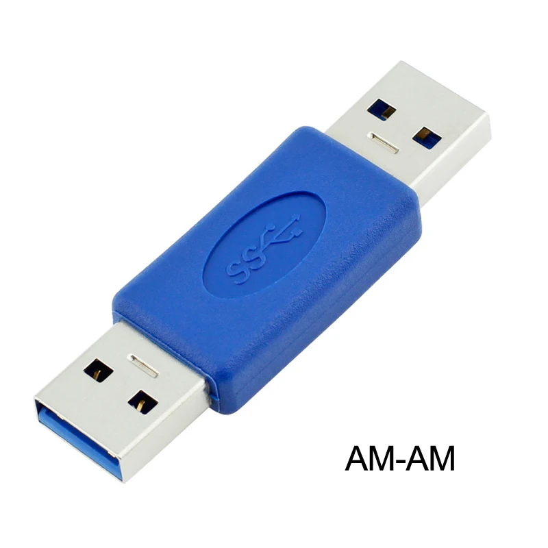 AM-AM USB разъем Женский или женский USB адаптер для кабеля передачи данных USB конвертер AM-AF AM-BM AF-Micro B USB удлинитель - Цвет: AM-AM