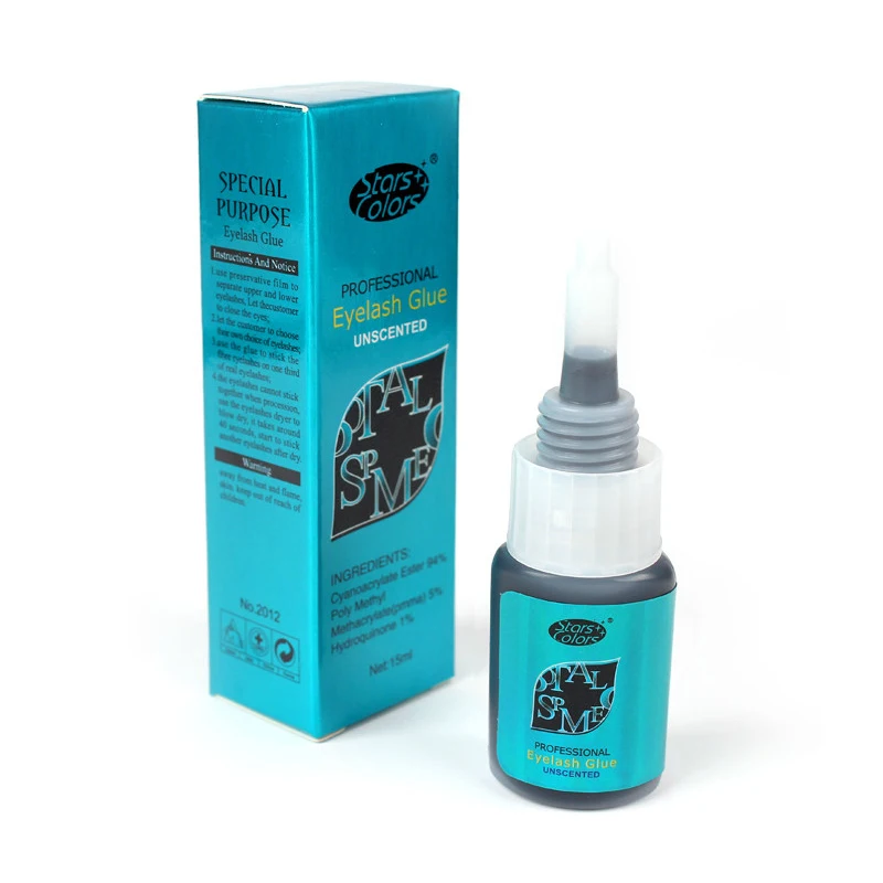 Профессиональный долговечный 20 дней 15 мл клей для ресниц сильный черный не