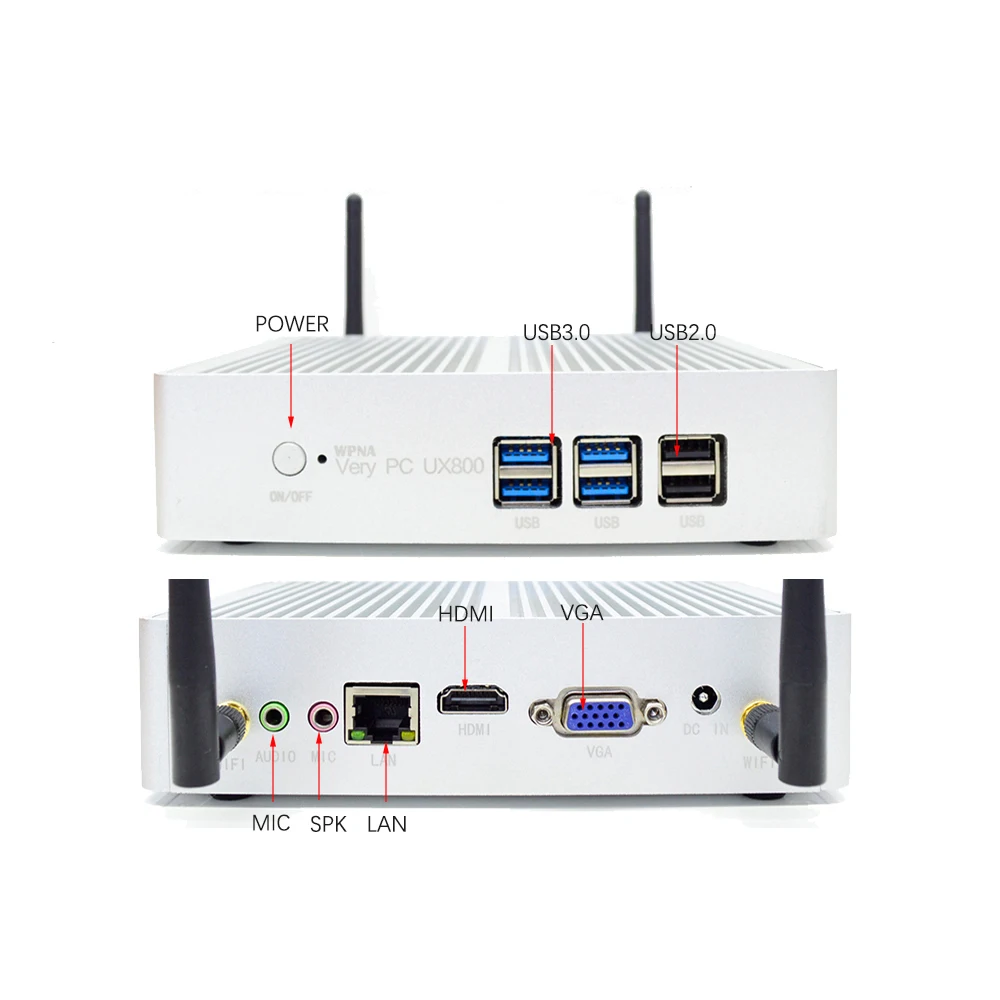 Микро HTPC UX850 mini intel core i5 5200U HD Graphics 5500 HDMI WI FI 8 ГБ 128 Windows10 SSD Мини Пк Настольный