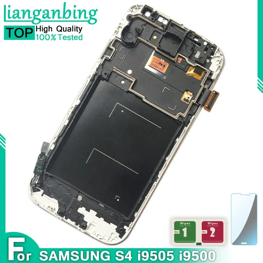 100% тестирование работы ЖК дисплей для S4 GT i9505 i9500 i9506 i9515 i337 Дисплей кодирующий