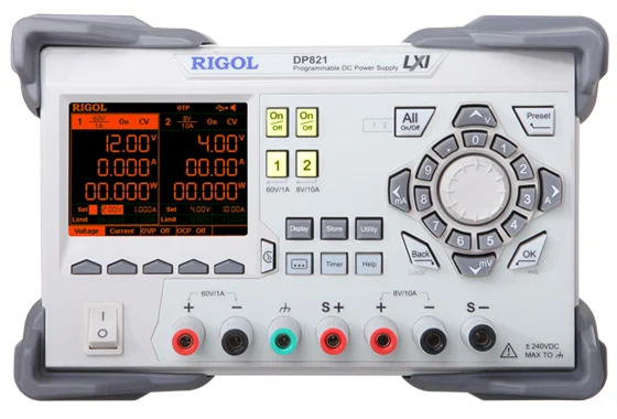 Rigol DP821 тройной выход 140 Вт Источник питания постоянного тока 2 канала |