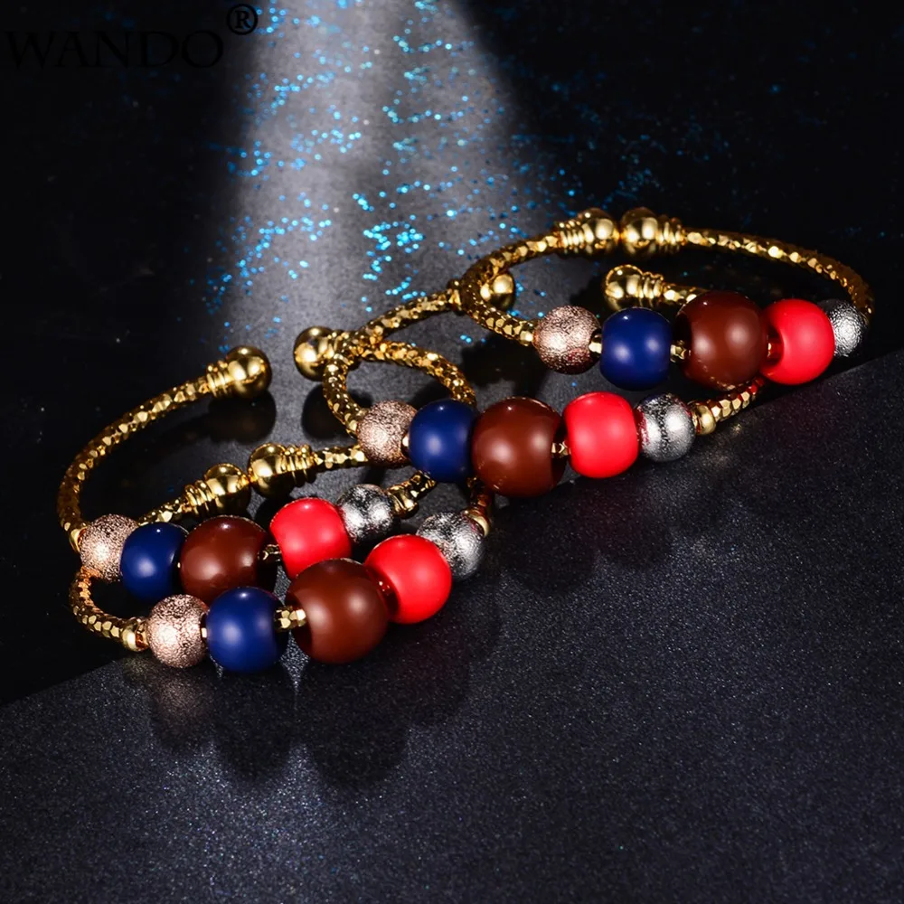Wando 4 шт. детские браслеты для девочек милый золотой браслет-Талисман из бусинок