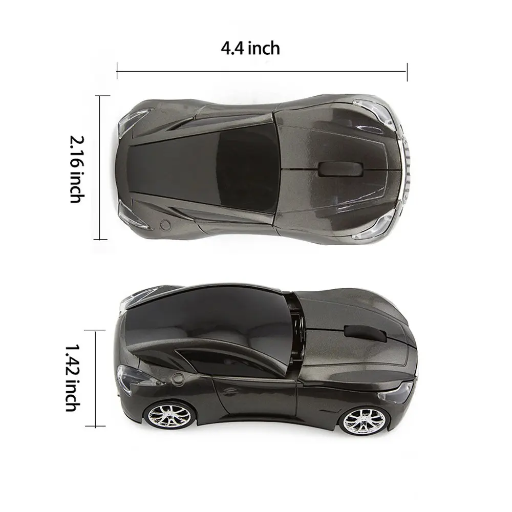 FELYBY BKL555 3 вида классной спортивной формы автомобиля 2,4 ГГц Беспроводная мышь 1600 dpi 3 Кнопки оптическая мышь для ПК ноутбука компьютера