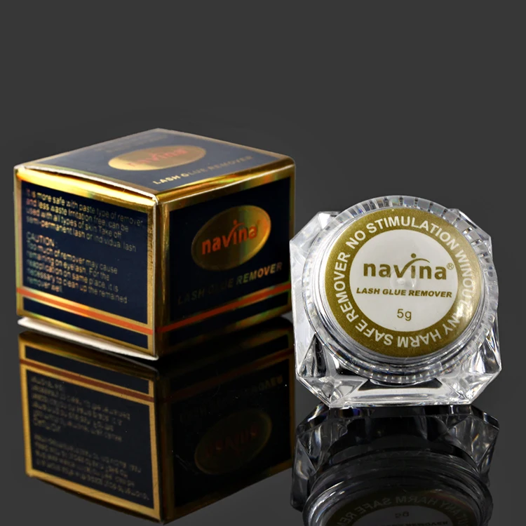 

Средство для удаления клея для ресниц Navina, 5 г/шт., индивидуальная упаковка, не стимуляция, удаление клея для ресниц, ложные инструменты для р...