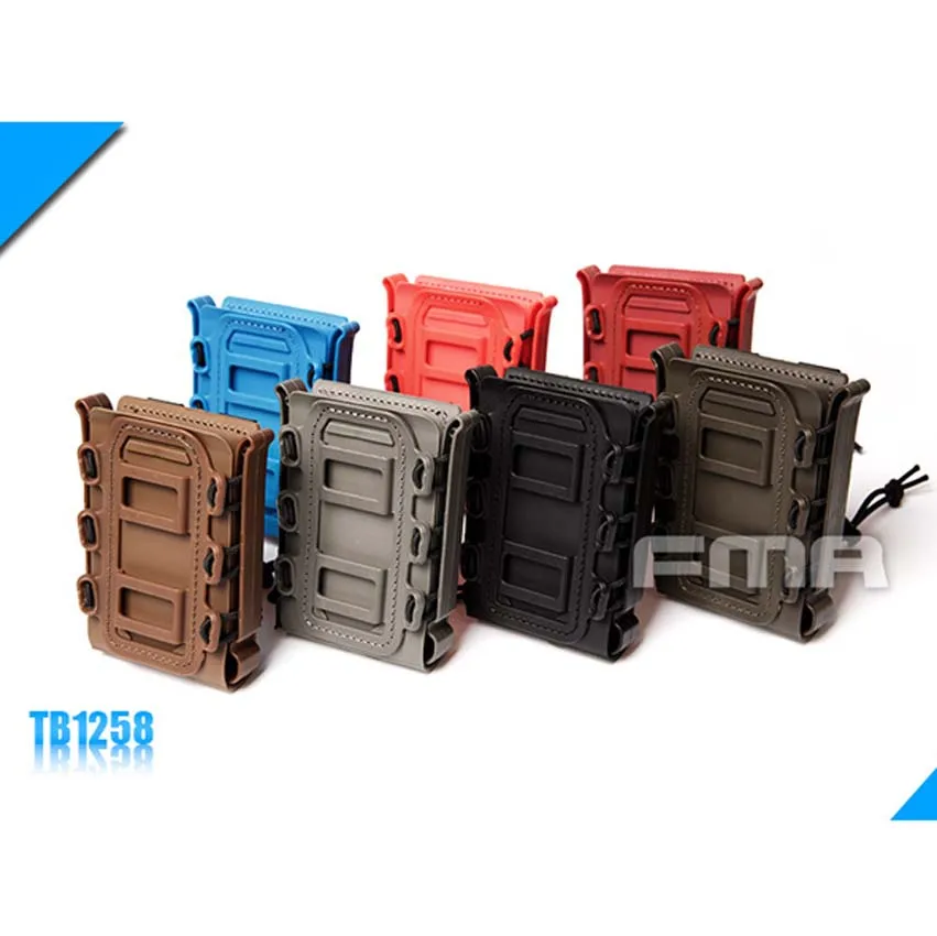 Outdoor FMA Tactical Soft Shell Scorpion Mag 7.62 Magazine Pouch Carrier TB1258 BK/DE/FG Free Shipping | Спорт и развлечения
