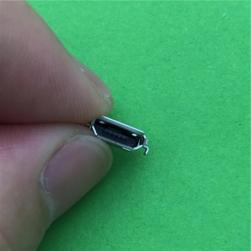10 шт./лот Micro USB 5 контактный гнездовой разъем G31 кудрявый рот 2 фута для зарядки