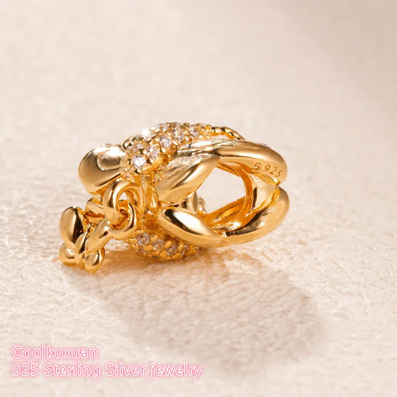 Весна 100% 925 стерлингового серебра декоративные бабочки браслеты с подвесками