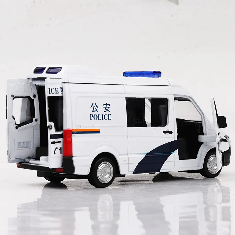 1:36 Benz полиция и машина скорой помощи Игрушечная металлическая игрушка Diecasts & Toy