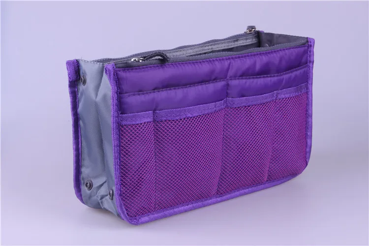 Purple Популярная косметика, сумка, сумочка для косметики, сумка-Органайзер, женская сумка, женская маленькая дорожная сумка-Органайзер, Женский моющийся косметический Чехол - Цвет: Purple