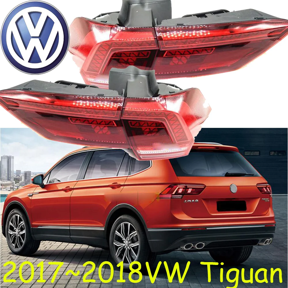 Видео шоу 2017 ~ 2019y бампер автомобиля хвост светильник для Tiguan L Хвост авто