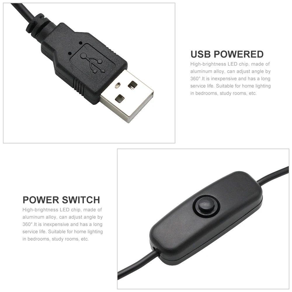 Диммируемая USB Светодиодная лампа для книг настольная прикроватная Держатель
