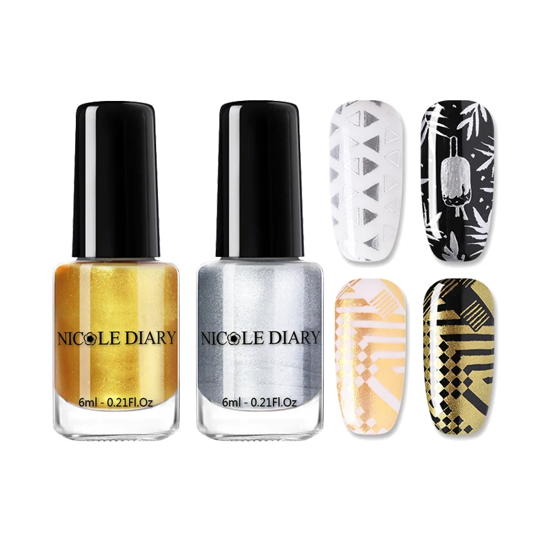 set 40 NICOLE дневник стемпинг ногтей покрытие штамп шаблоны набор мраморный Flowder изображения печатные пластины Комплект ногтей лак трафарет - Цвет: set 40