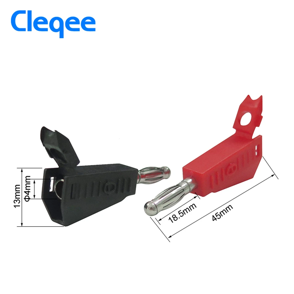 Новинка Cleqee P3002 10 шт. 4 мм Штабелируемый никелированный динамик разъем типа банан