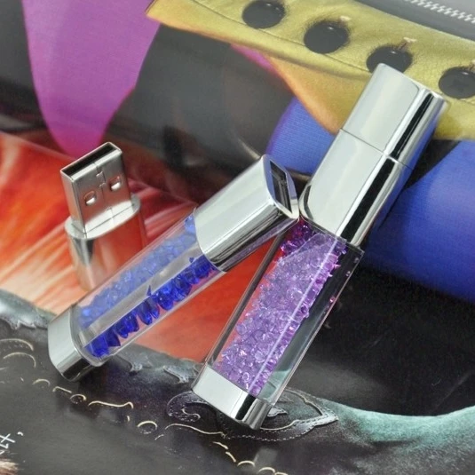 Водонепроницаемый Креативный кристаллический ювелирный USB флеш накопитель 512 Гб
